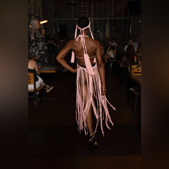 Handmade Macramé Corset Rope Dress - Picture 12 of 14